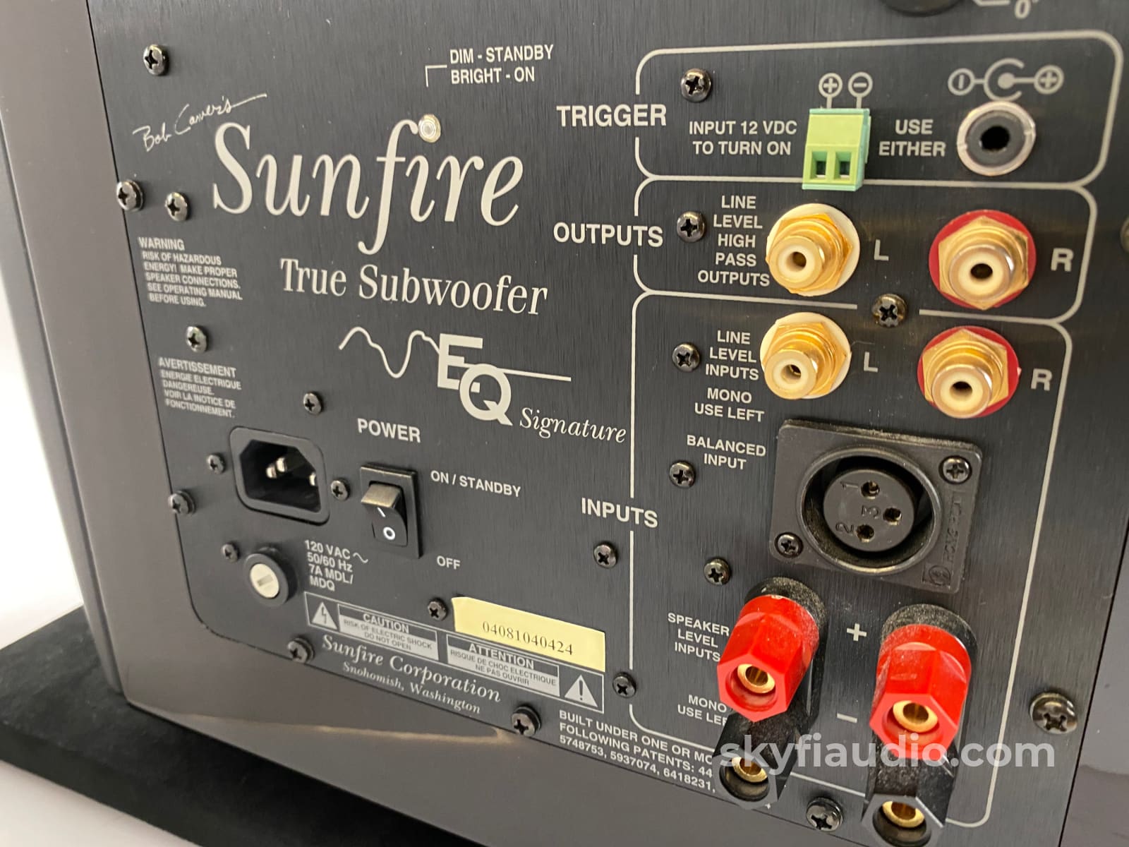 Sunfire True Subwoofer Eq Sub W/Calibration Mic - Featuring Dual 12 Drivers Speakers