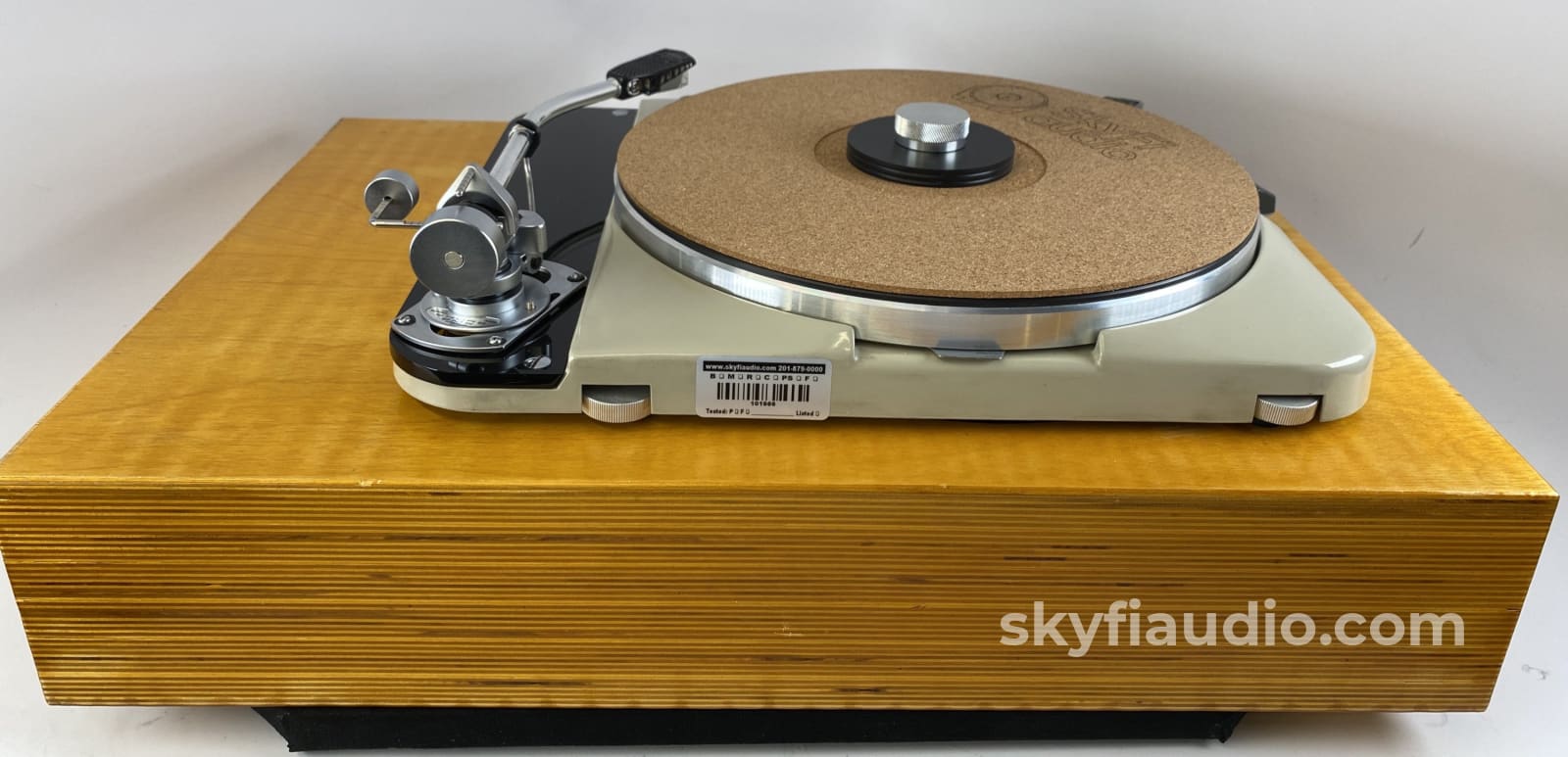 Thorens Td-124 With Custom Solid Wood Plinth And Sme3009 Tonearm Turntable