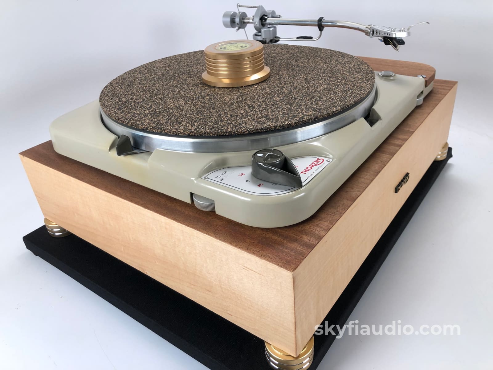 Thorens Td-124 With Plinth And Restored Sme3009 - Completely Customizable Turntable