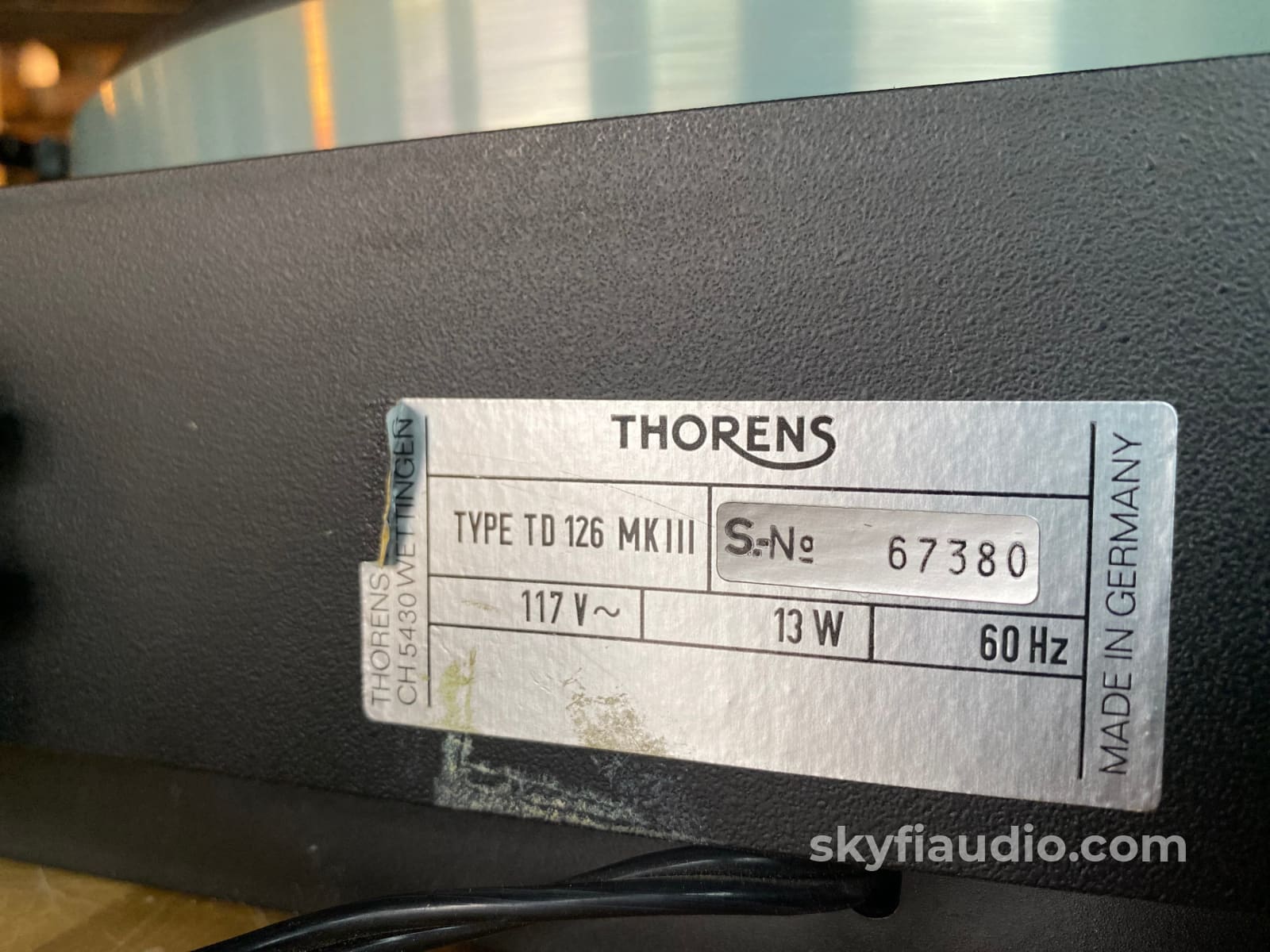 Thorens Td 126 Mkiii Vintage Turntable With Grado Cartridge