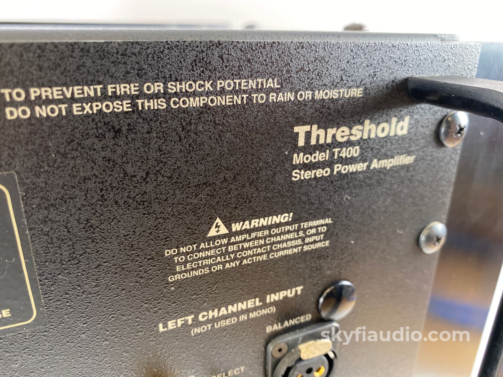 Threshold T-400 Almost Vintage Amplifier - Pure Class A Power