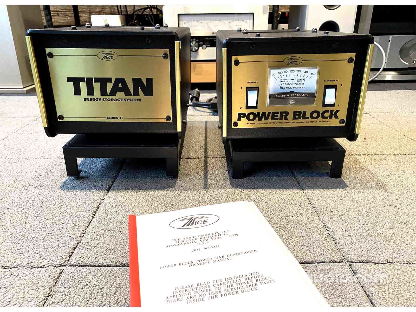Tice Series Ii Power Block And Titan Energy Storage System - 2 Piece Conditioner With Stands