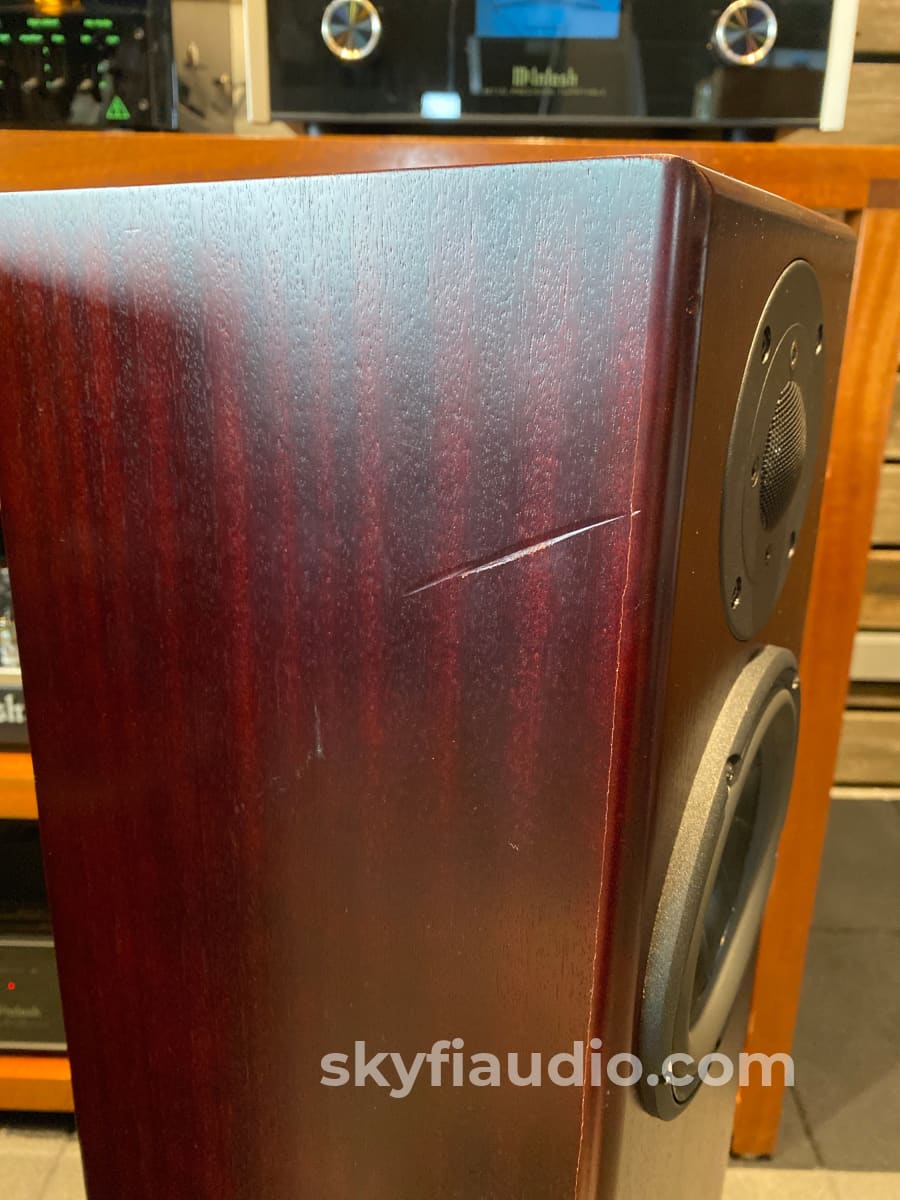 Totem Hawk Floorstanding Speakers - Deep Mahogany Finish