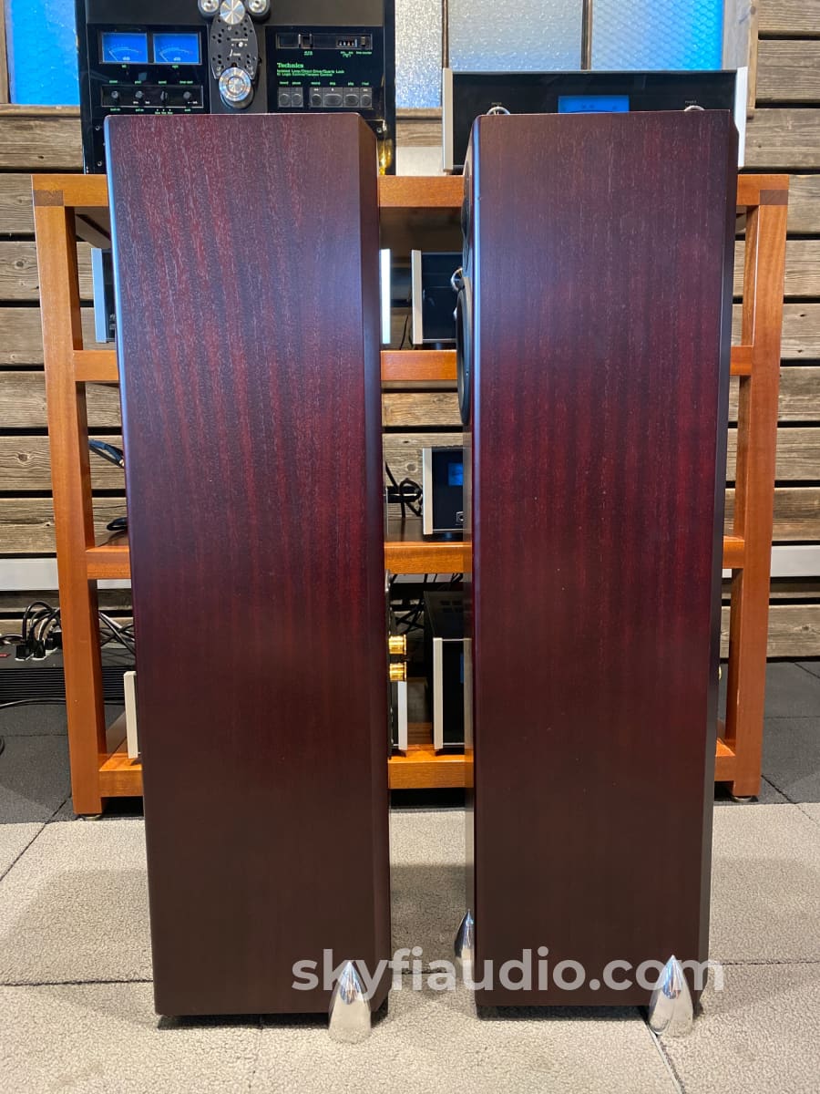 Totem Hawk Floorstanding Speakers - Deep Mahogany Finish