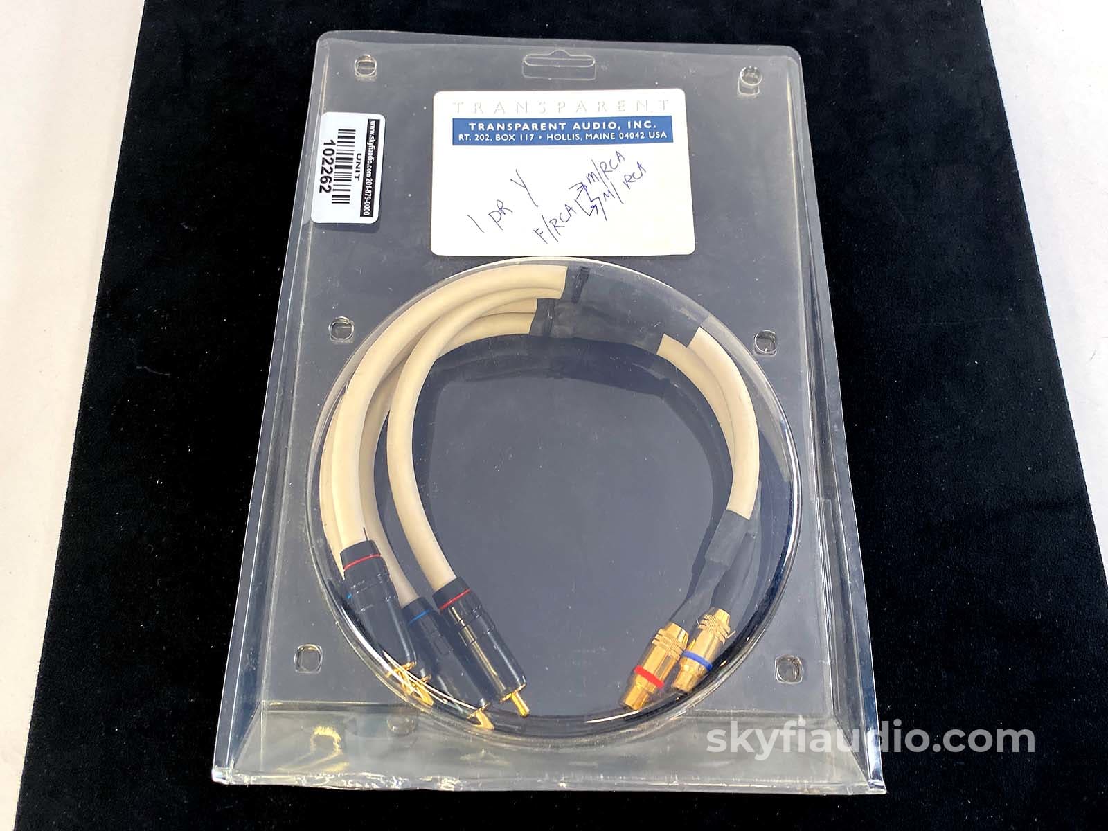 Transparent Audio - Rare Y-Splitter Rca Cables New Old Stock (Nos)!