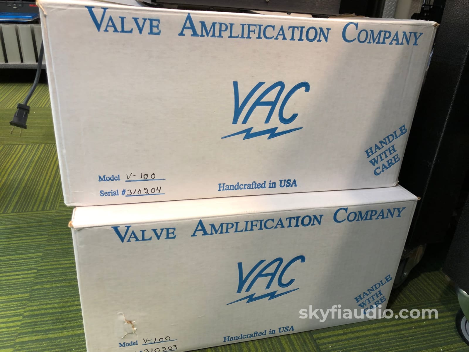 Vac (Valve Amplification Company) V-100 Vintage High Power Monoblock Tube Amplifiers Amplifier