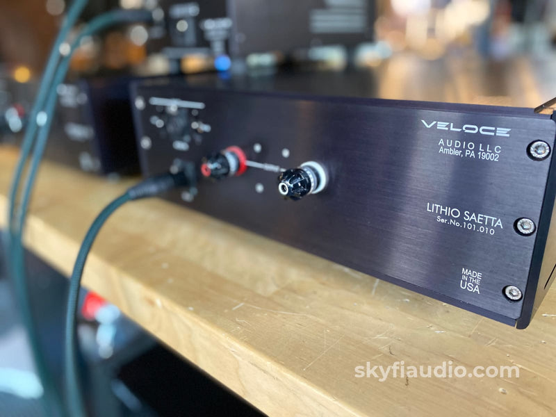 Veloce Audio - Lithio Series Saetta Hybrid Tube Monoblock Amplifiers Rare New Price Amplifier