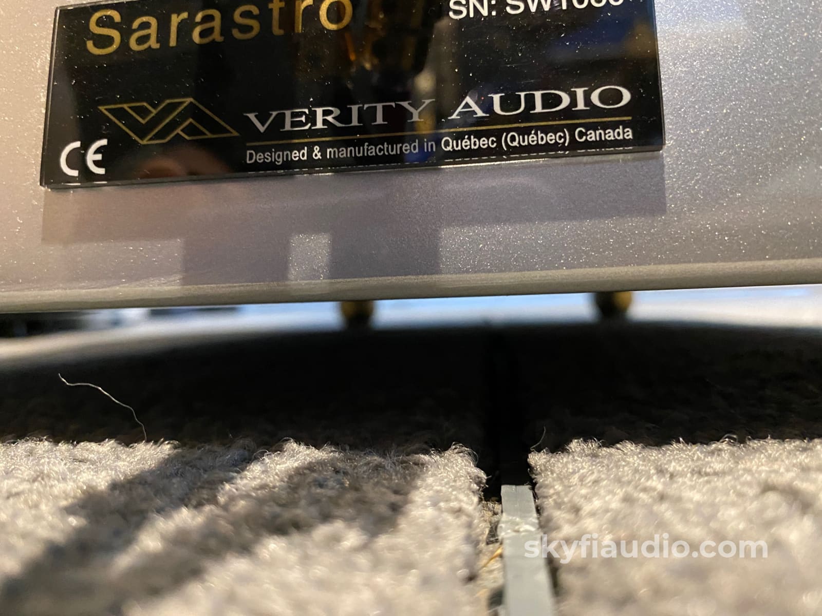 Verity Audio Sarastro 3-Way Speakers In Special Order Silver Finish Rare Aluminum Ribbon Tweeters!