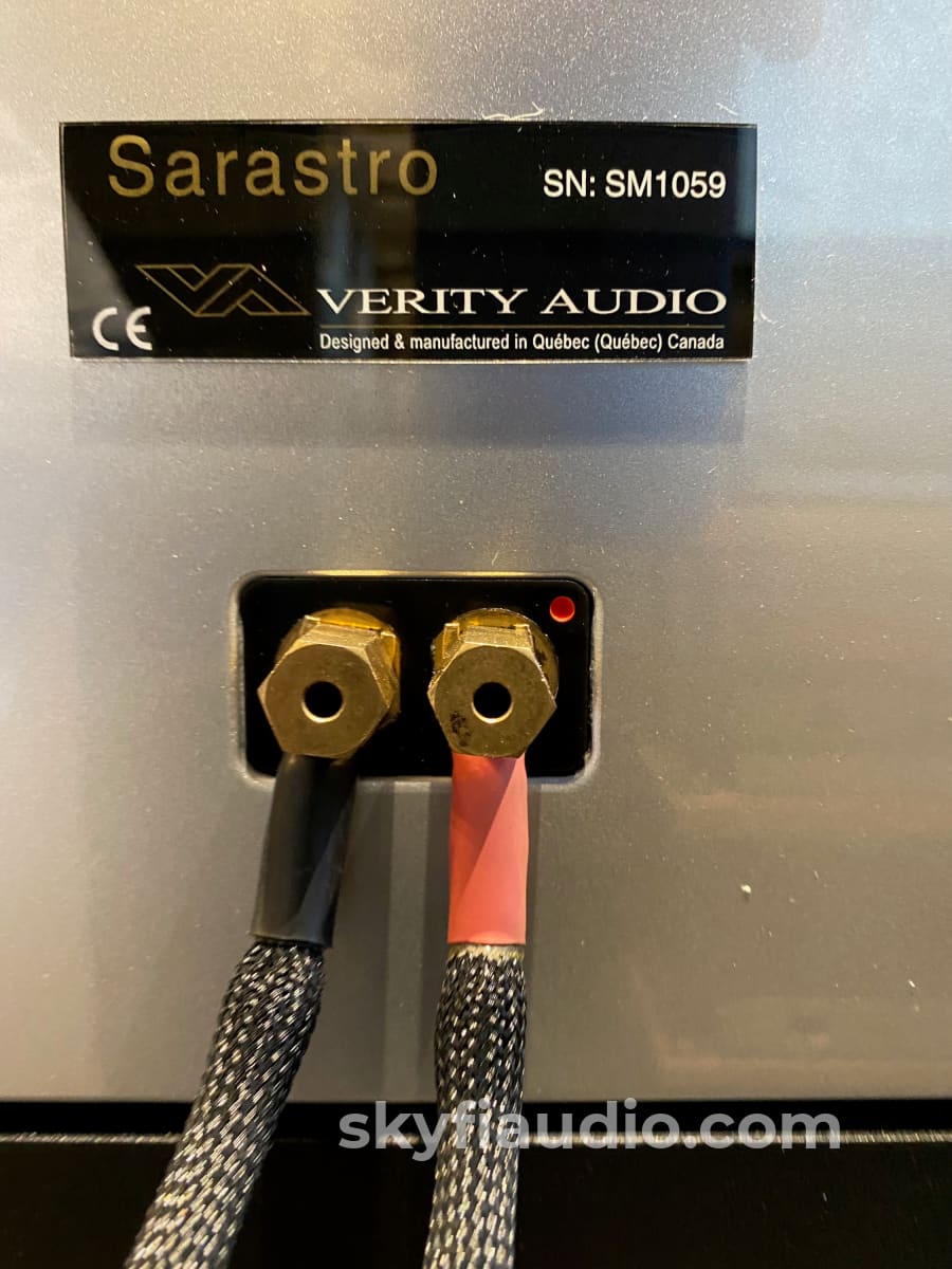 Verity Audio Sarastro 3-Way Speakers In Special Order Silver Finish Rare Aluminum Ribbon Tweeters!
