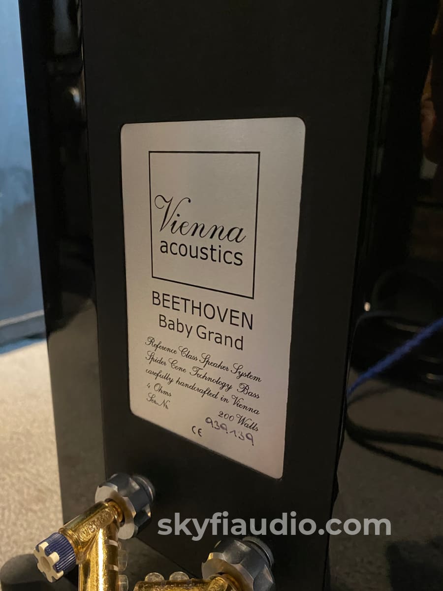 Vienna Acoustics Beethoven Baby Grand Speakers In Gloss Black With Boxes