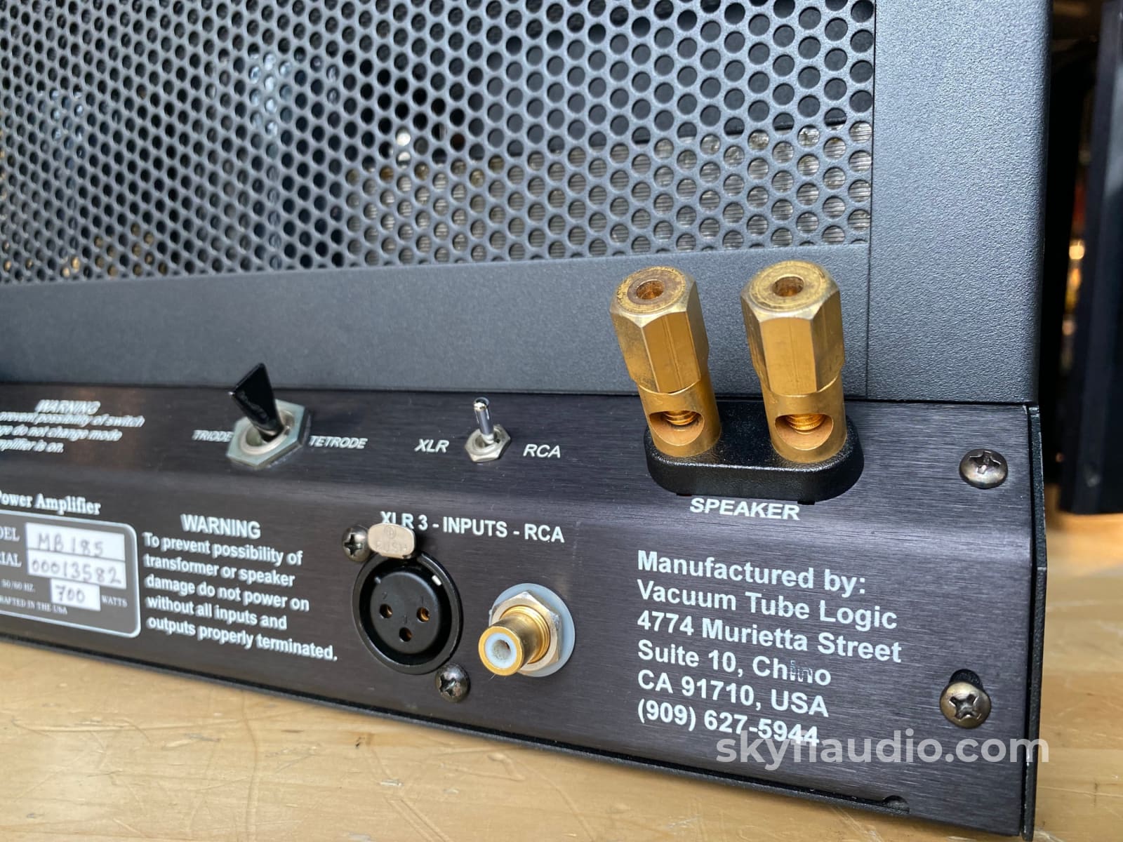 Vtl Mb-185 Signature Tube Monoblock Amplifiers - Super Clean Amplifier