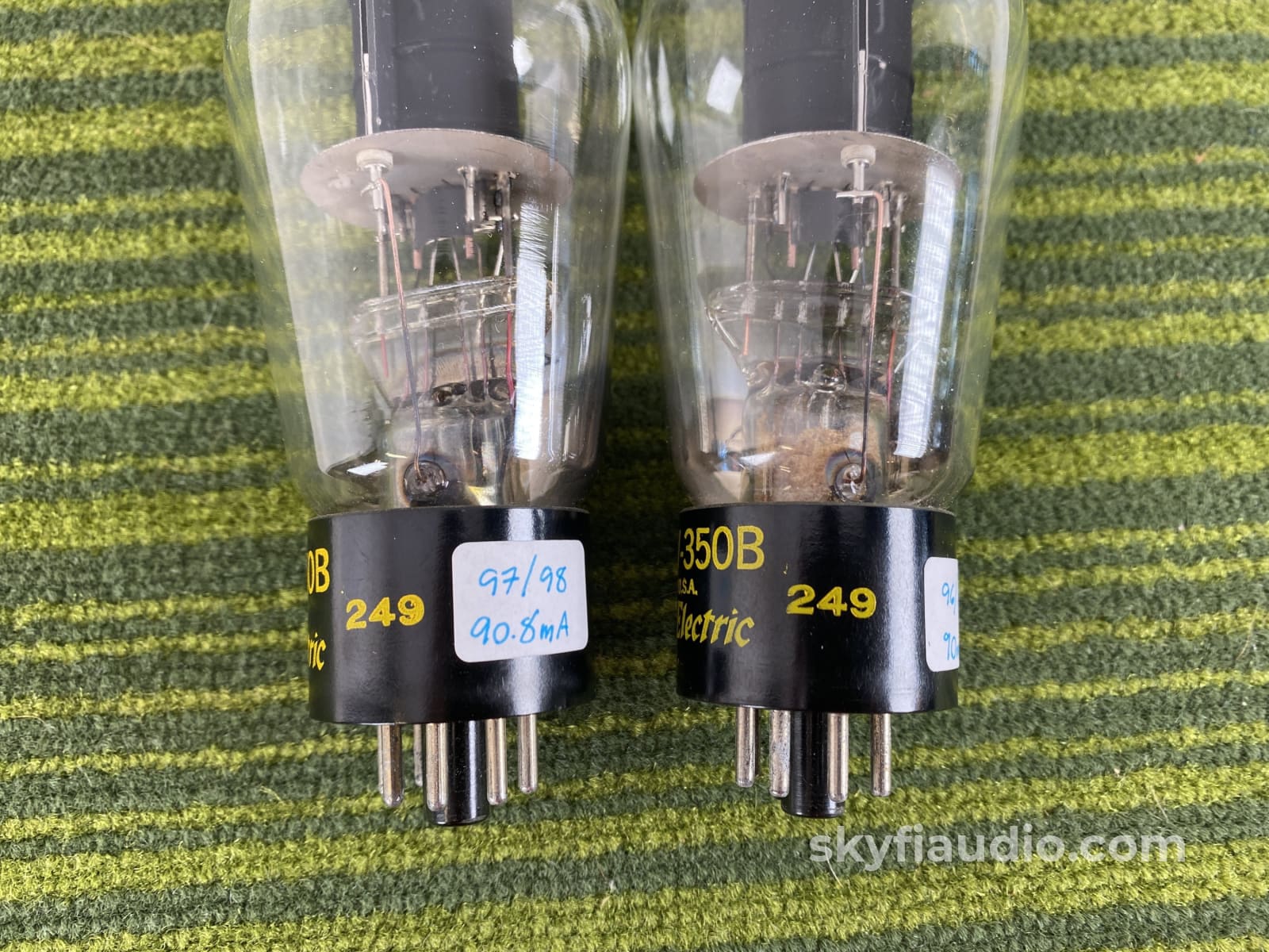 Western Electric 350B Tubes - USN-CW-350B Matched Pair - US Navy Tube