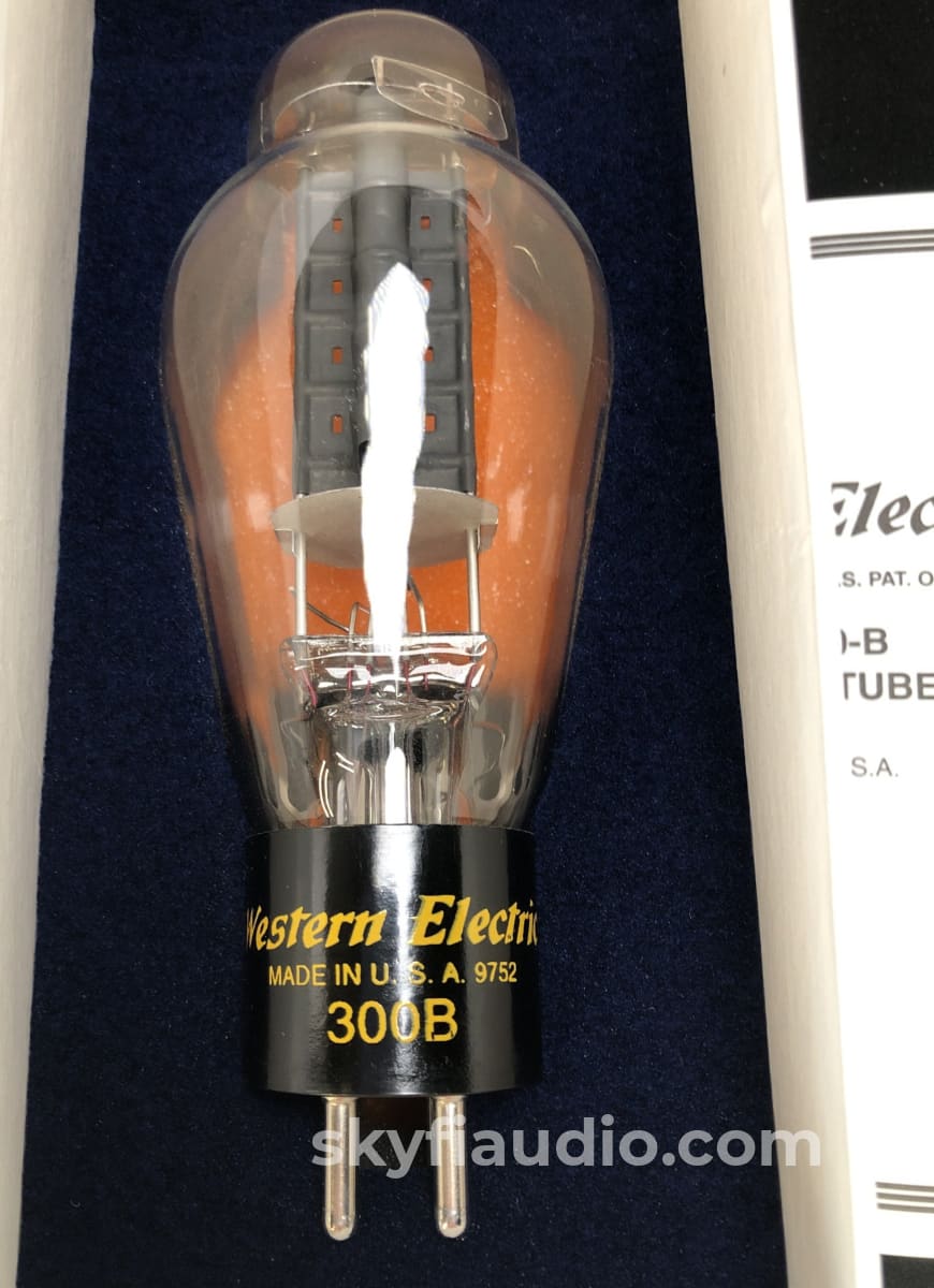 Western Electric No. 300-B Re-Issue Nos Tubes - New Matched Pair (Set 3 Of 3) Accessory