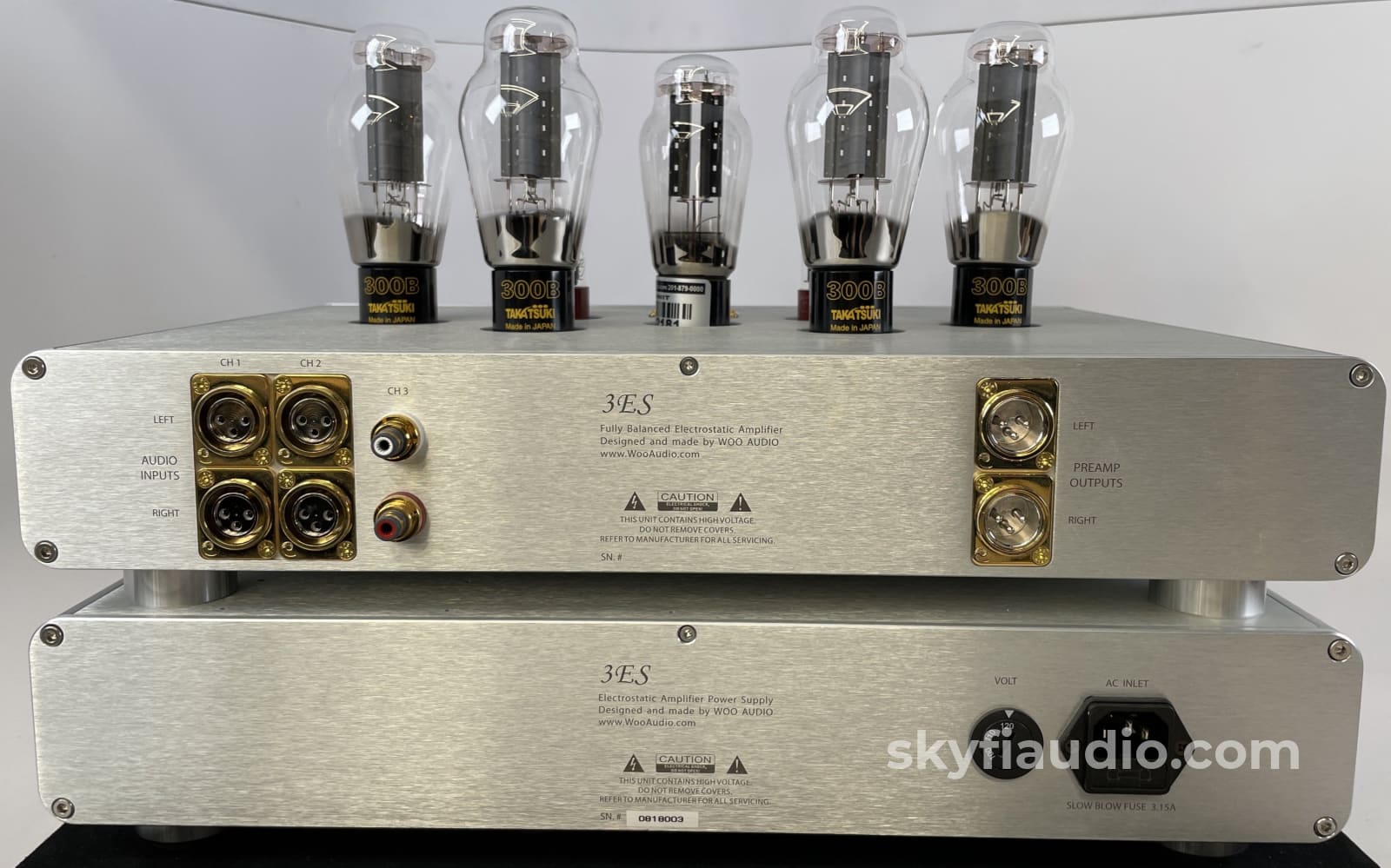 Woo Audio 3ES ELITE Headphone Amplifier w Massive Upgrades AND STAX SR