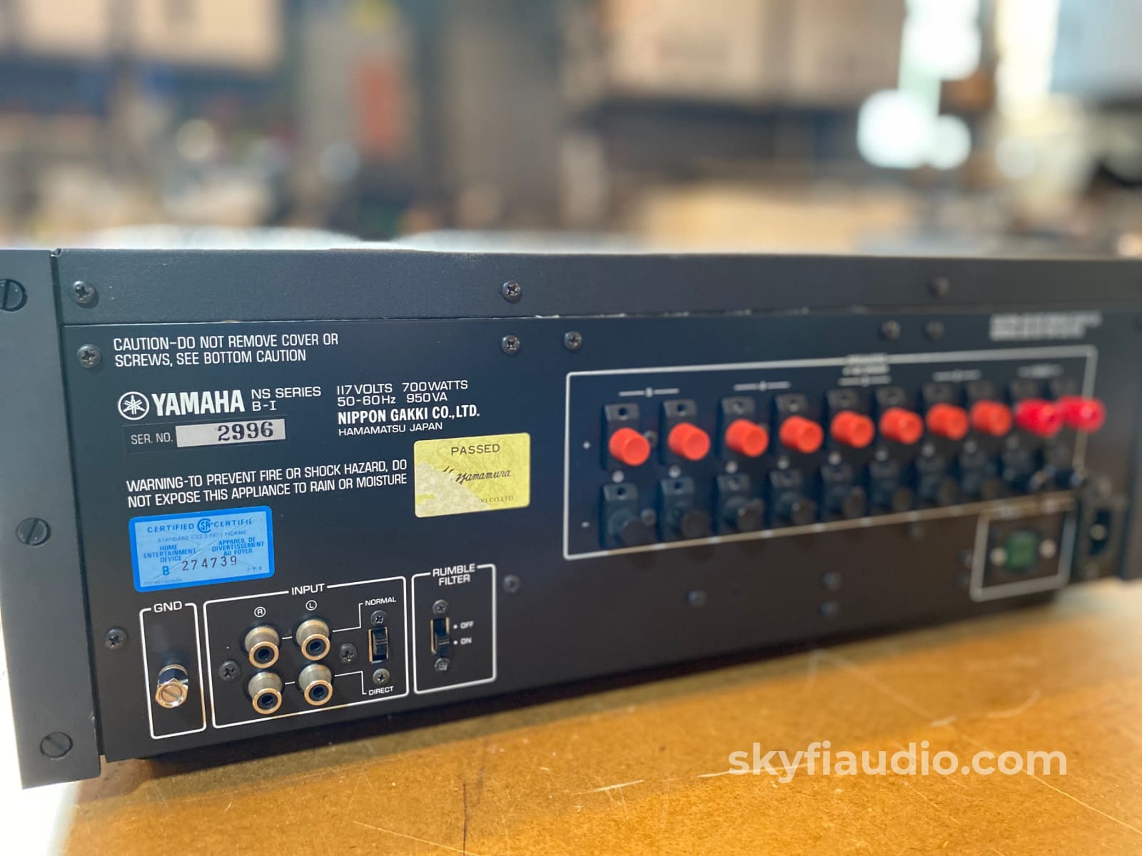 Yamaha B-1 - Rare Vfet Monster Amplifier With Vu Meter Module