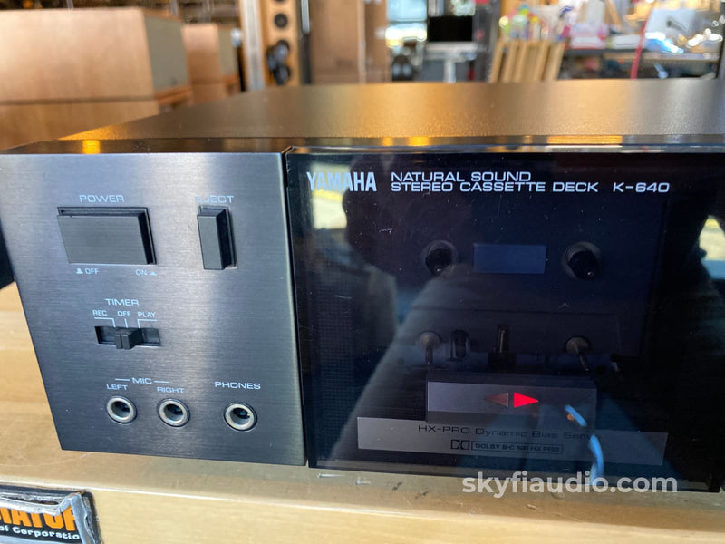 Yamaha K-640 Auto Reverse Cassette Deck - Tested And Working Great Tape