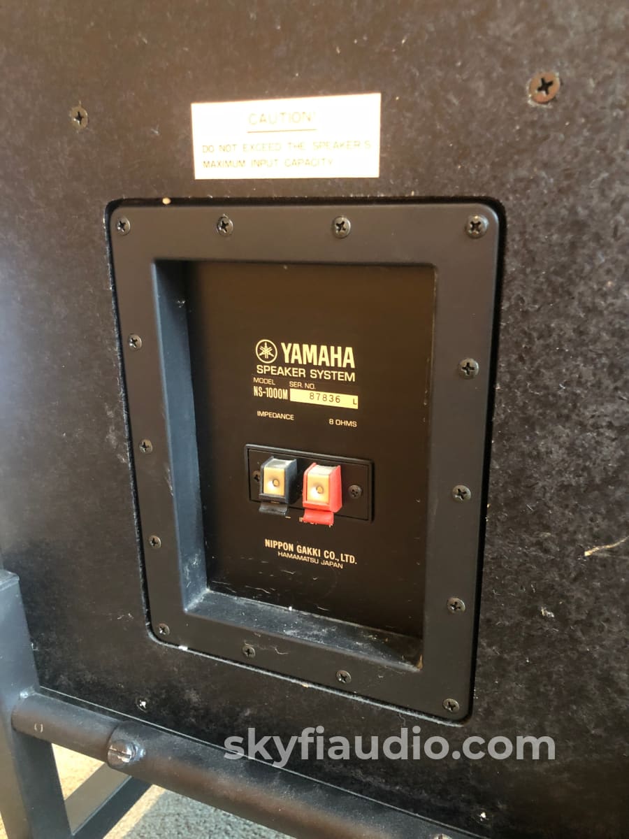 Yamaha Ns-1000M Vintage Studio Monitor Speakers With Beryllium Drivers!