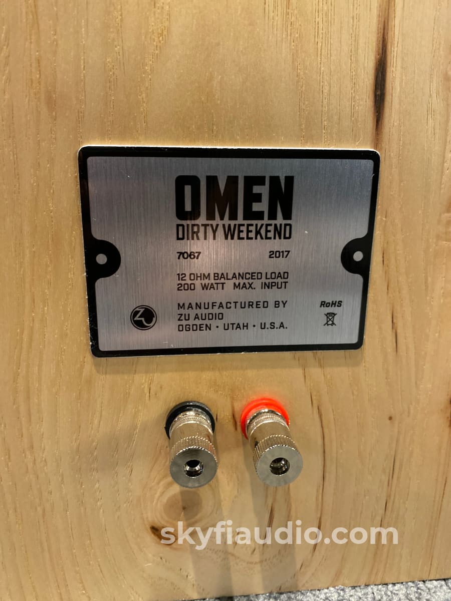 Zu Audio Omen Dirty Weekend Speakers In Rustic Hickory