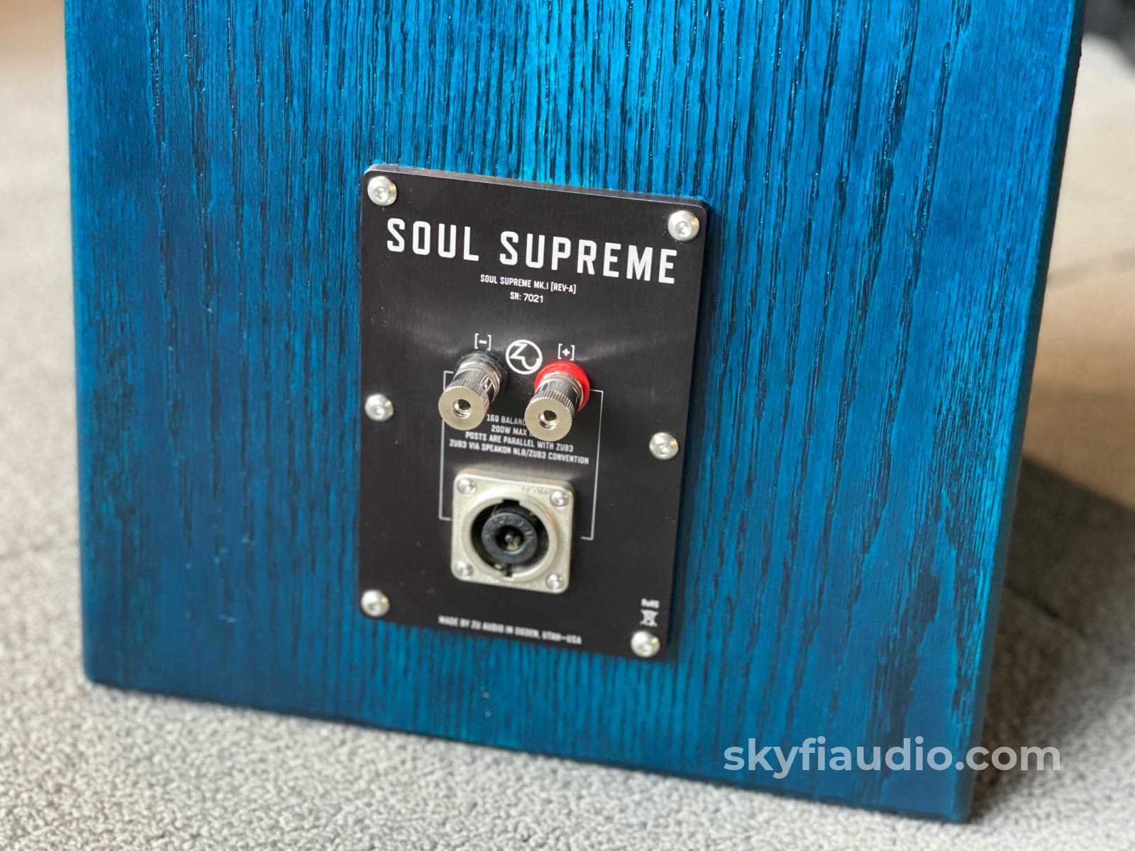 Zu Audio Soul Supreme In Deep Teal Hickory - Gorgeous! Speakers