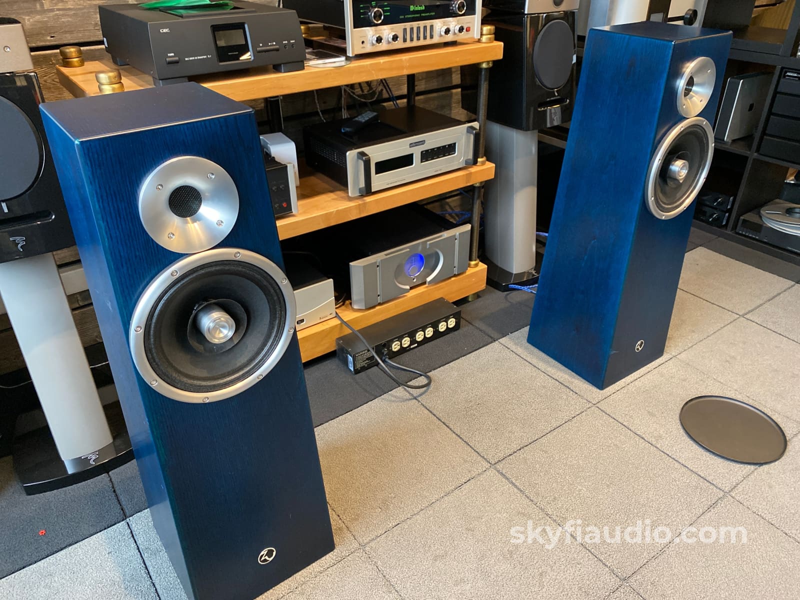 Zu Audio Soul Supreme In Deep Teal Hickory - Gorgeous! Speakers